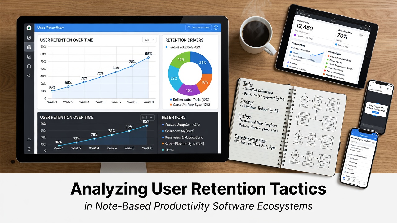 Analyzing User Retention Tactics in Note-Based Productivity Software Ecosystems